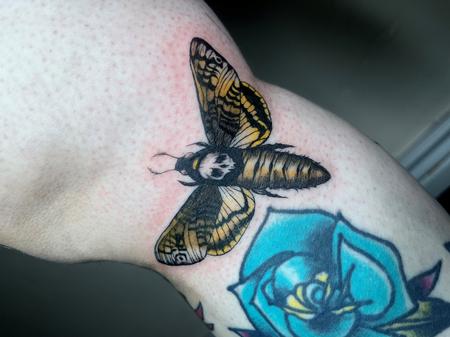 Tattoos - Death Moth with Hint of Color - 144342
